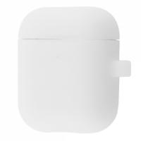 Чехол для наушников AirPods силиконовый (05) белый