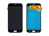 Дисплей Samsung A720F (A7 2017) модуль с тачскрином (черный) OLED