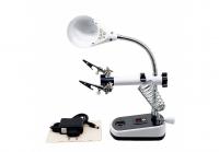 Держатель MG16075-C с лупой 5Х/11Х 5LED