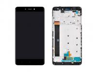 Дисплей для Xiaomi Redmi Note 4 в рамке + тачскрин черный (ориг. матрица)