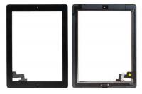 Тачскрин (сенсор) для ipad 2 с кнопкой, черный