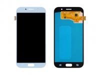 Дисплей Samsung A720F (A7 2017) модуль с тачскрином (голубой) OLED