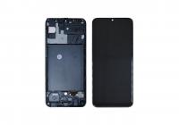 Дисплей Samsung A307FN/DS (A30s) в рамке (черный) OLED