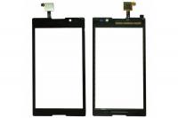 Тачскрин (сенсор) для Sony C2305 Xperia C, черный