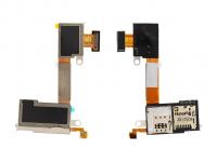 Шлейф Sony D2303/D2403 (M2/M2 Aqua) с держателем SIM/MMC