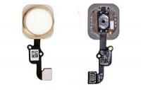 Шлейф для iphone 6S / 6S Plus на кнопку HOME, в сборе с клавишей Touch ID 821-00487, золото