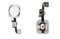 Шлейф для iphone 6 / 6 Plus на кнопку HOME, в сборе с клавишей Touch ID 821-2441, белый