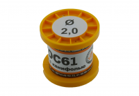 Припой-катушка ПОС-61 с канифолью, диам. 2,0 мм, 50гр