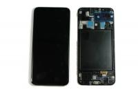 Дисплей для Samsung A205FD Galaxy A20 модуль с тачскрином черный оригинал АСЦ