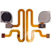 Шлейф Huawei Y6 2019 (MRD-LX1F) с сканером отпечатка (черный)