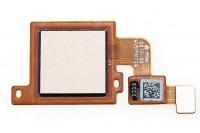 Шлейф для Xiaomi Mi A1 со сканером отпечатка пальца (золото)