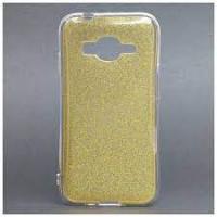 Чехол силиконовый с рамкой для Samsung J106 Galaxy J1 mini Prime  золото