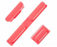 Кнопка включения (толкатель) для Apple iPhone 5c (комплект - вкл., громкость, блокировка), красный