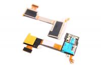 Шлейф для Sony D2402 Xperia M2 Aqua с разъемом сим-карты и карты памяти