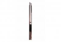 Нож с сегментированным лезвием 9 мм, корпус металлический, c клипсой Rexant 12-4906