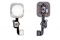 Шлейф для iphone 6S / 6S Plus на кнопку HOME, в сборе с клавишей Touch ID 821-00487, белый