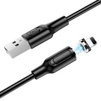 Кабель USB Lightning Borofone BX41 Amiable magnetic черный