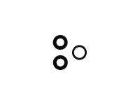 Стекло камеры для Apple iPhone 11 Pro/11 Pro Max (черный) (комплект 3 шт)