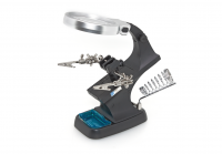 Держатель Fukai TH-7023-B с лупой подсветка 10LED