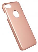 Чехол силиконовый матовый с вырезом под яблоко Apple iPhone XS Max розово-золотистый