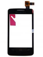 АКЦИЯ! Тачскрин (сенсор) для Alcatel 3040D/ 3041D Tribe черный, оригинал АСЦ