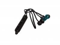 Беспроводные вакуумные наушники BTZ-3 Bluetooth черный-голубой (пакет)
