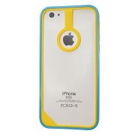 Бампер для Apple iPhone 5c/5/5s/SE BASEUS New Age FRAPIHMINI-BM0Y желто-синий