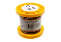 Припой-катушка ПОС-40 с канифолью,  диам. 0,8 мм, 50 гр