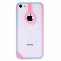 Бампер для Apple iPhone 5c BASEUS New Age FRAPIHMINI-BM04 розово-голубой