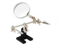 Держатель плат (третья рука) JM-501 с лупой