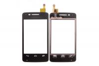АКЦИЯ! Тачскрин (сенсор) для Alcatel 4010/ 4010D T Pop, черный, оригинал АСЦ