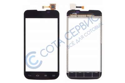АКЦИЯ! Тачскрин (сенсор) для LG E455 Optimus L5 II Dual, черный