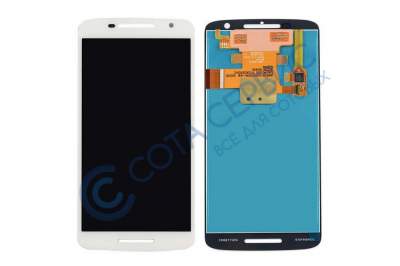 Дисплей для Motorola Moto X Play модуль с тачскрином белый