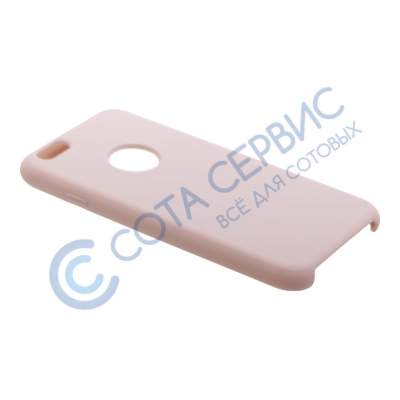 Чехол силиконовый матовый с вырезом под яблоко Apple iPhone XR розовый