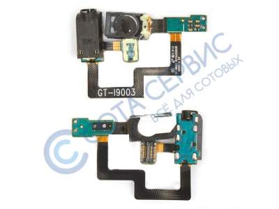 Разъем гарнитуры для Samsung I9003 Galaxy S scLCD на шлейфе и динамик, оригинал