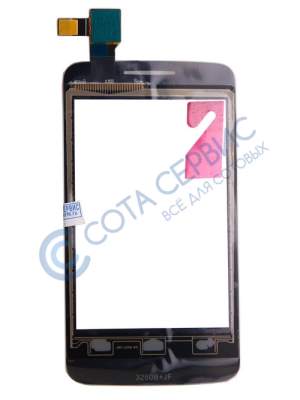 АКЦИЯ! Тачскрин (сенсор) для Alcatel 3040D/ 3041D Tribe черный, оригинал АСЦ
