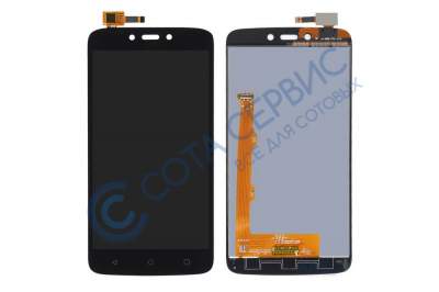 Дисплей для Motorola Moto C Plus (XT1723) модуль с тачскрином черный