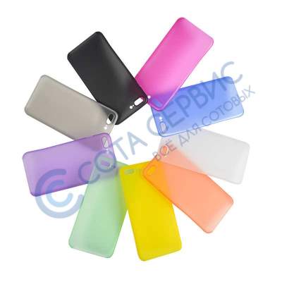 Чехол для Apple iPhone 6 plus/ 6s plus ультратонкий пластиковый матовый розовый