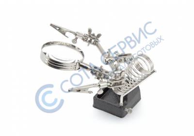 Держатель FZ1062T с лупой X5 d65мм и держателем для паяльника