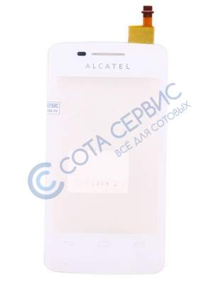АКЦИЯ! Тачскрин (сенсор) для Alcatel 4010/ 4010D T Pop, белый