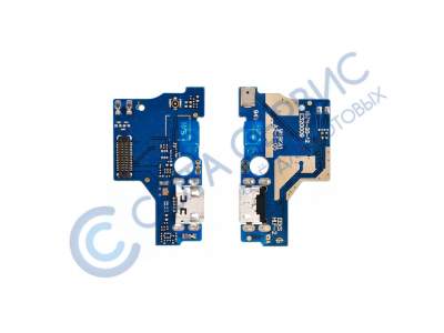 Шлейф (плата) для Asus Zenfone Live L1 (ZA550KL) + системный разъем + микрофон