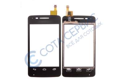 АКЦИЯ! Тачскрин (сенсор) для Alcatel 4010/ 4010D T Pop, черный