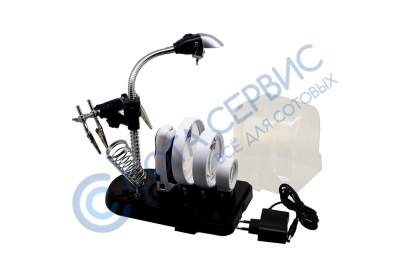 Держатель 7761 с тремя сменными линзами 2Х/5Х/16Х 6LED