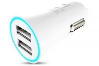 АЗУ USB HOCO UC204 2.4A , белый