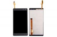 Дисплей для HTC Desire 600 Dual Sim, модуль с тачскрином (закругленные углы тачскрина)