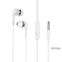Наушники Borofone BM39 Refined chat universal earphones 3.5мм белый