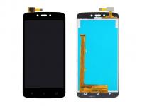Дисплей Motorola Moto C Plus ( XT1723) модуль с тачскрином (черный)