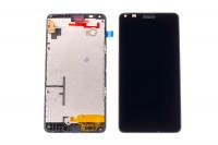 Дисплей для Microsoft 640 XL Lumia (RM1067) модуль с тачскрином в рамке черный