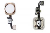 Шлейф для iphone 6 / 6 Plus на кнопку HOME, в сборе с клавишей Touch ID 821-2441, золото