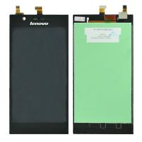 Дисплей для Lenovo K900 IdeaPhone, модуль с тачскрином в рамке, черный